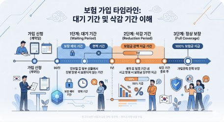 2026 보험 면책기간·감액기간 완벽 가이드 — 가입 전 반드시 알아야 할 보장 공백 기간·보험종류별 비교·대처법 총정리